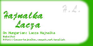 hajnalka lacza business card